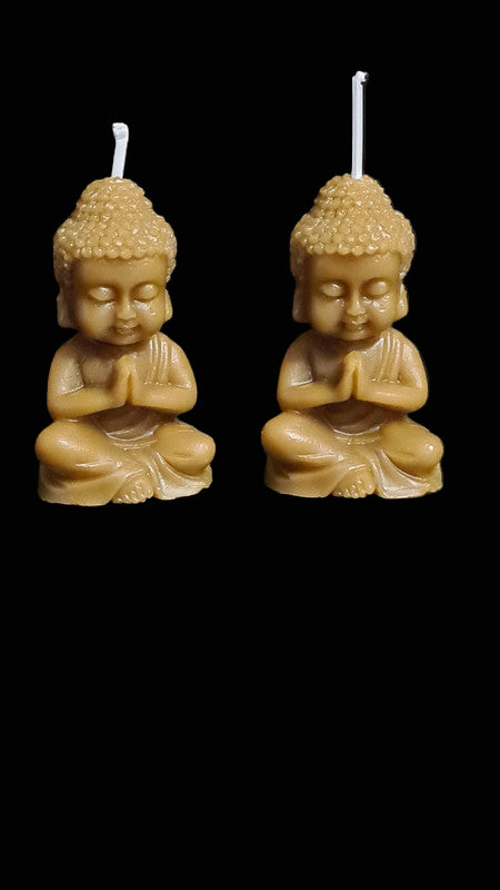 Figura de budita de cera natural de abejas