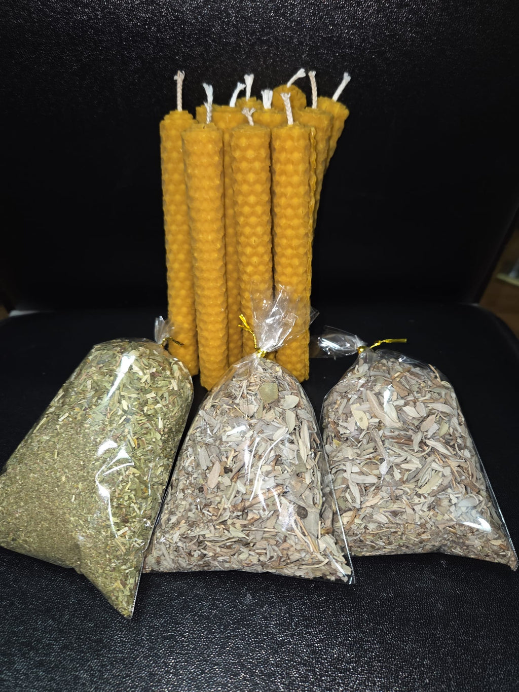 Ruda, Salvia y 11 Velas de Miel