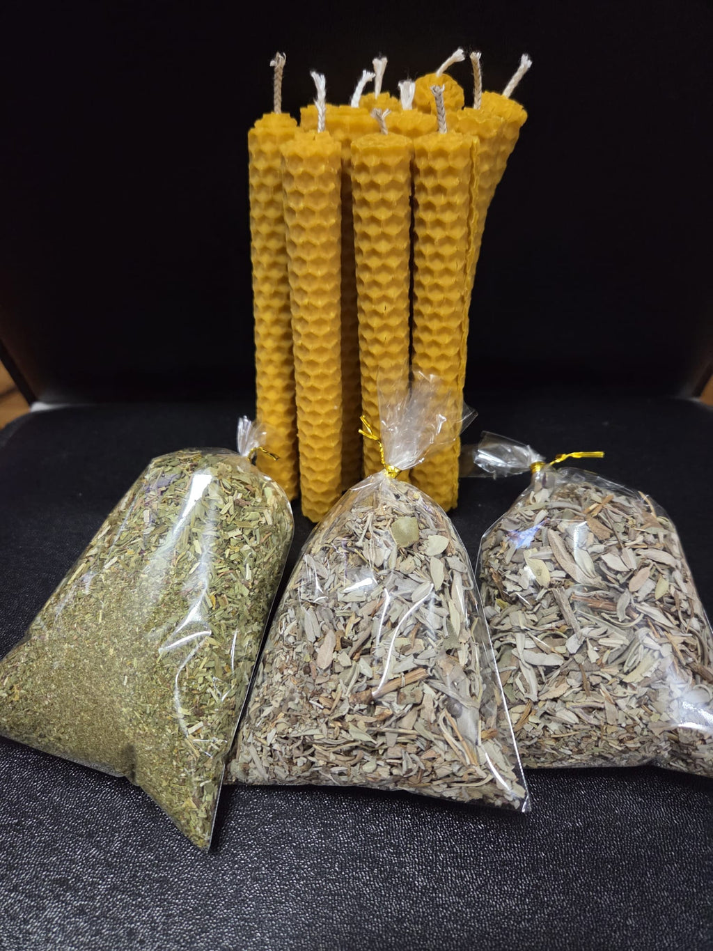 Ruda, Salvia y 11 Velas de Miel