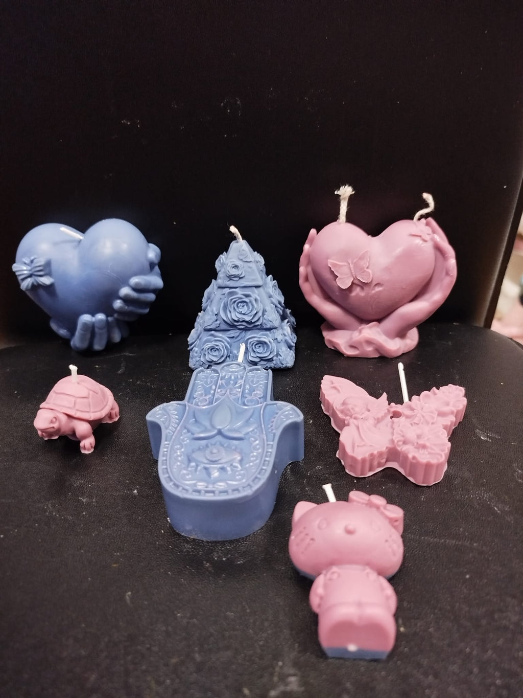 Conjunto de velas decorativas vainilla y coco