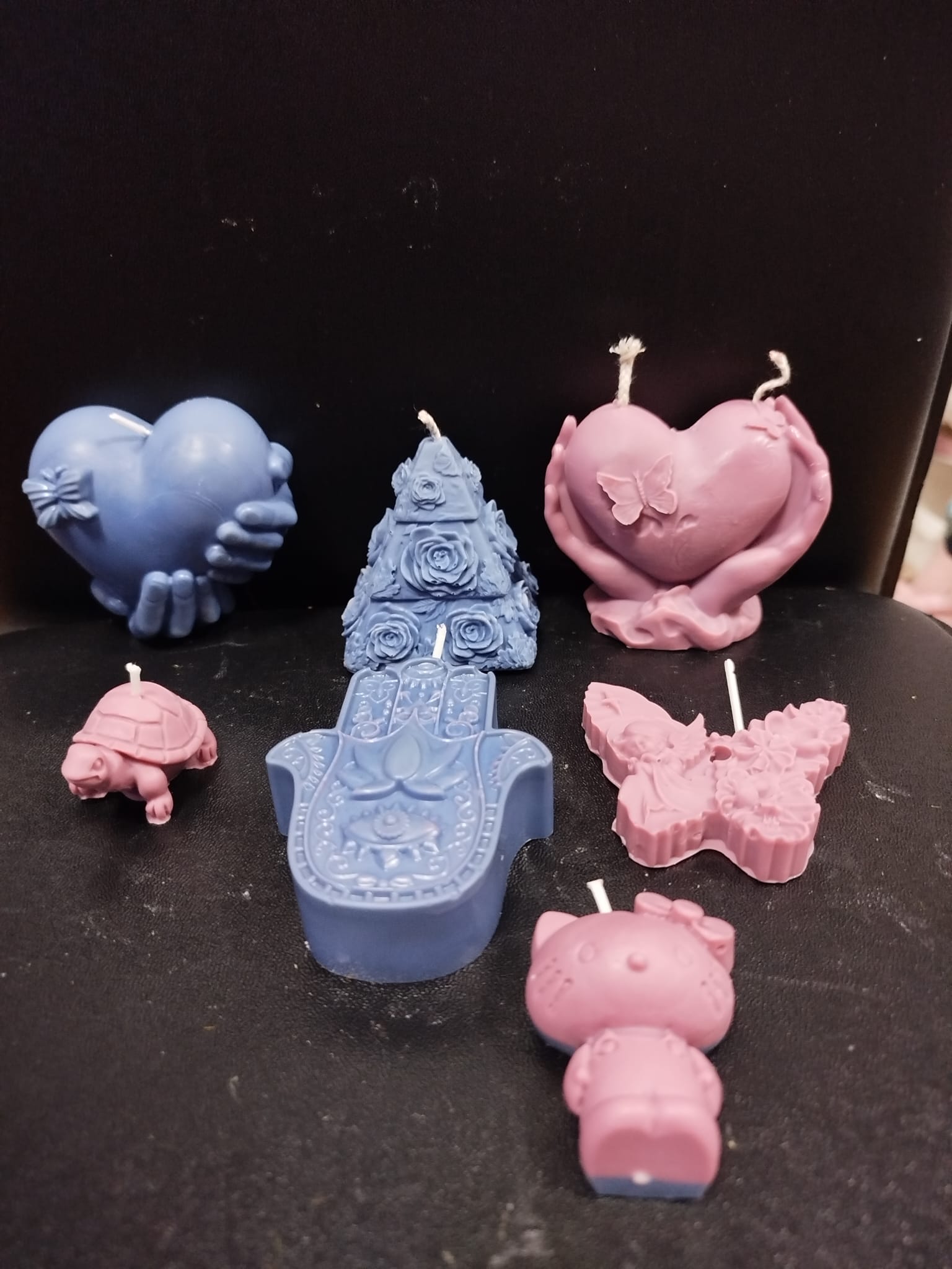 Conjunto de velas decorativas vainilla y coco