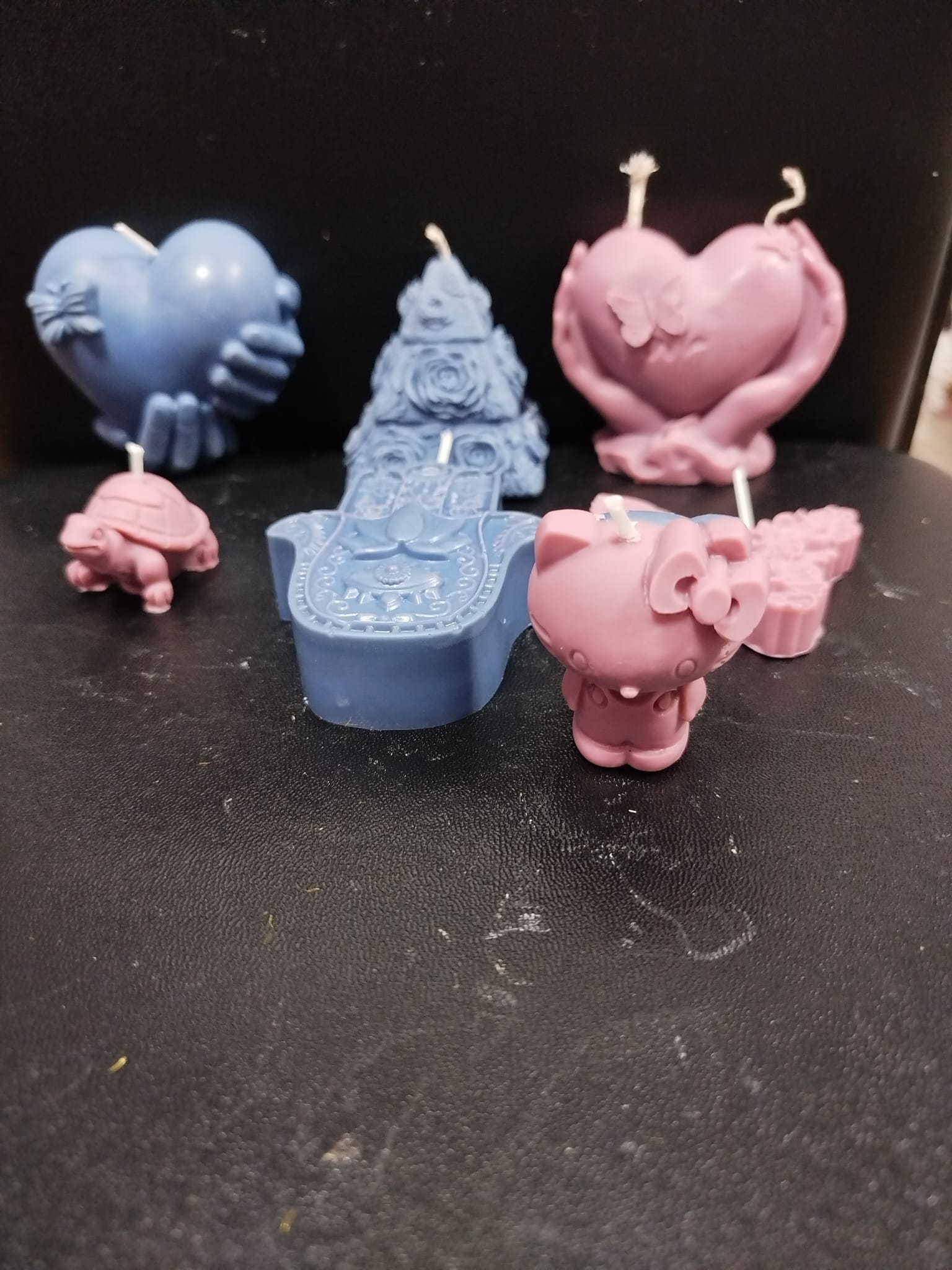 Conjunto de velas decorativas vainilla y coco