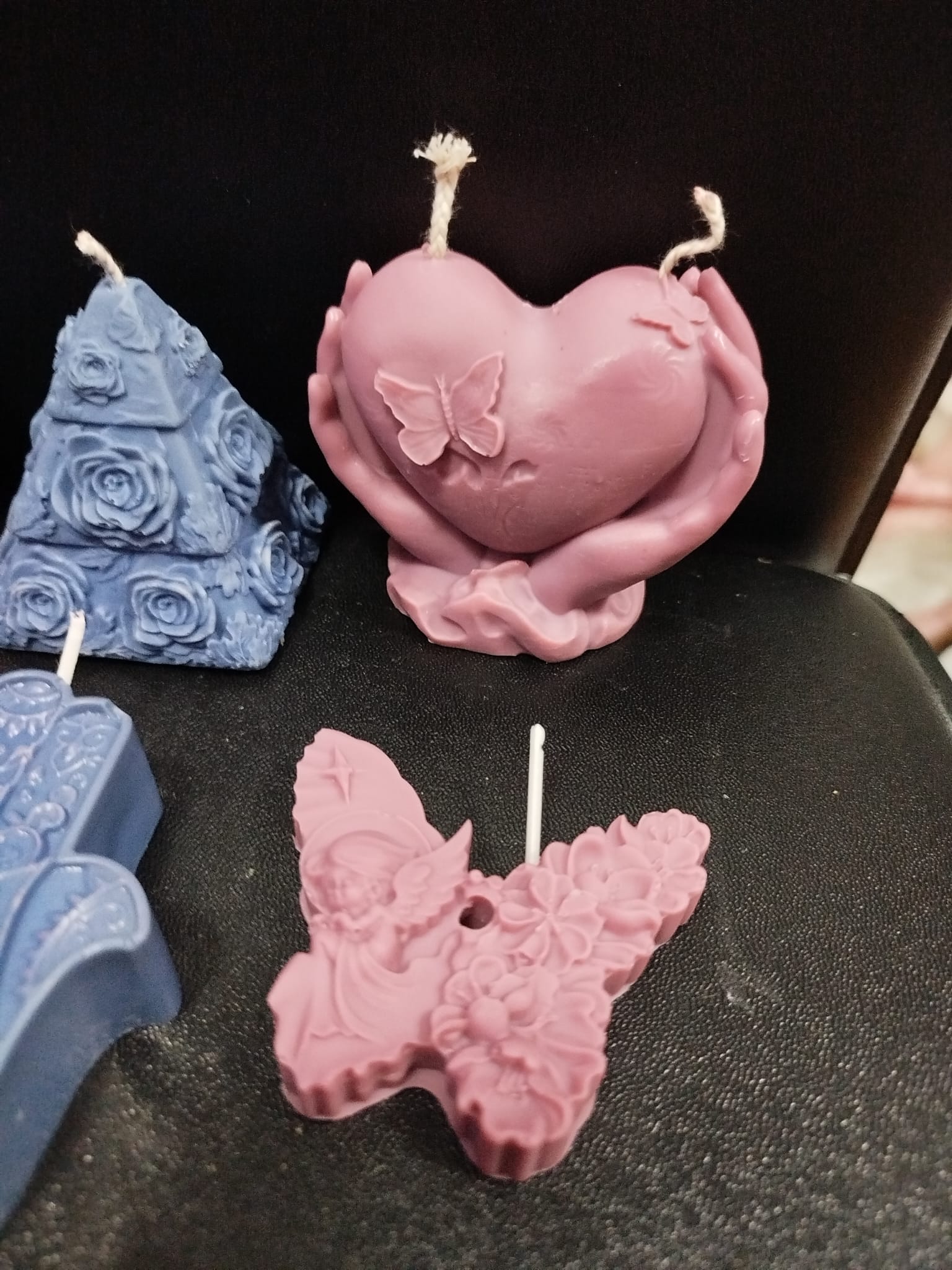 Conjunto de velas decorativas vainilla y coco