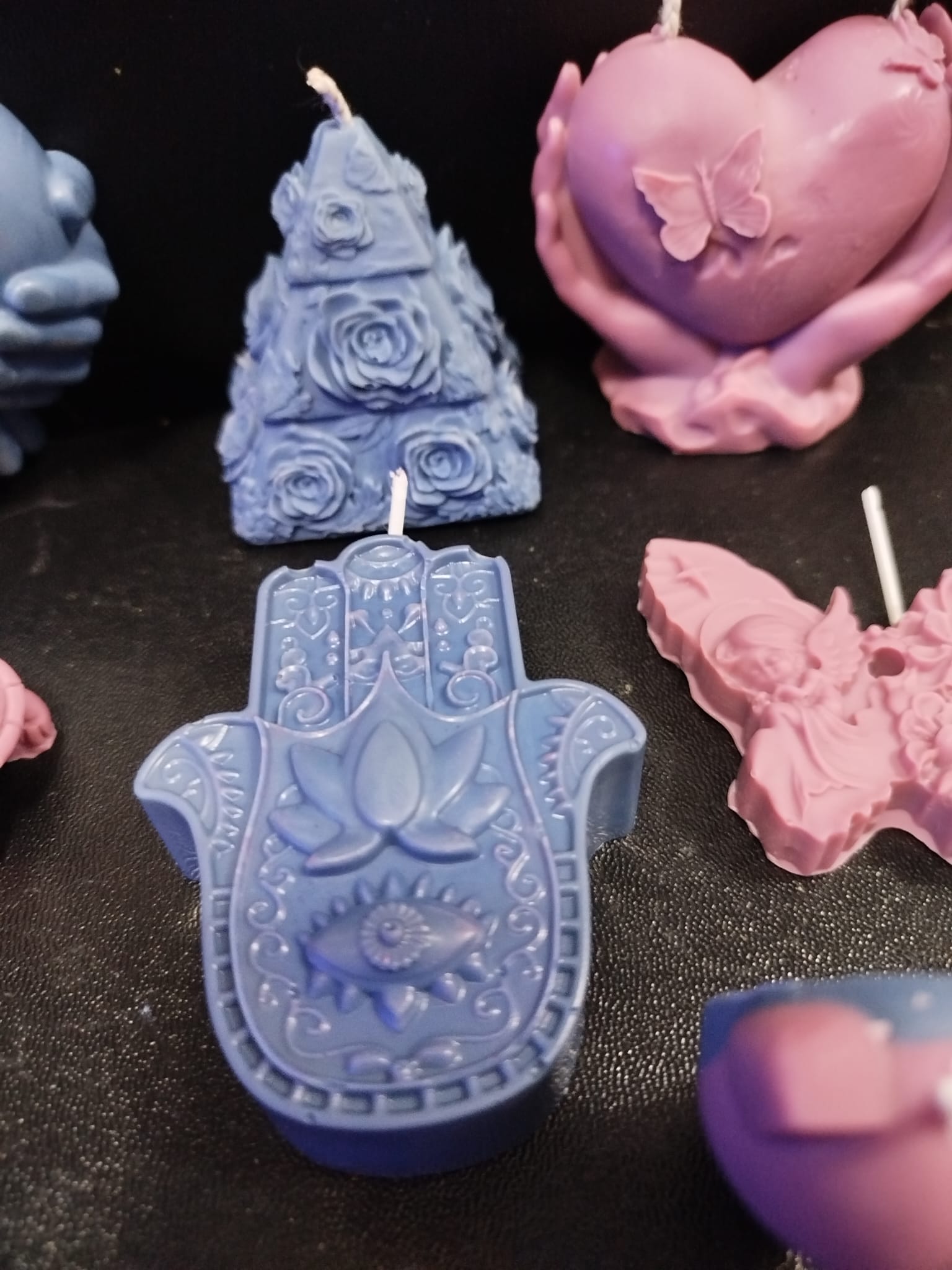 Conjunto de velas decorativas vainilla y coco