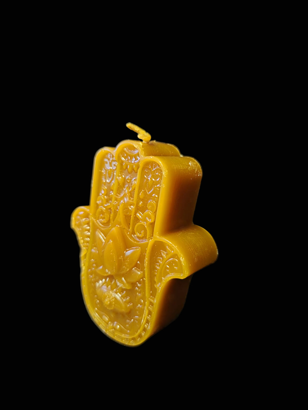 Mano de Fátima hecha con cera natural de abejas miel