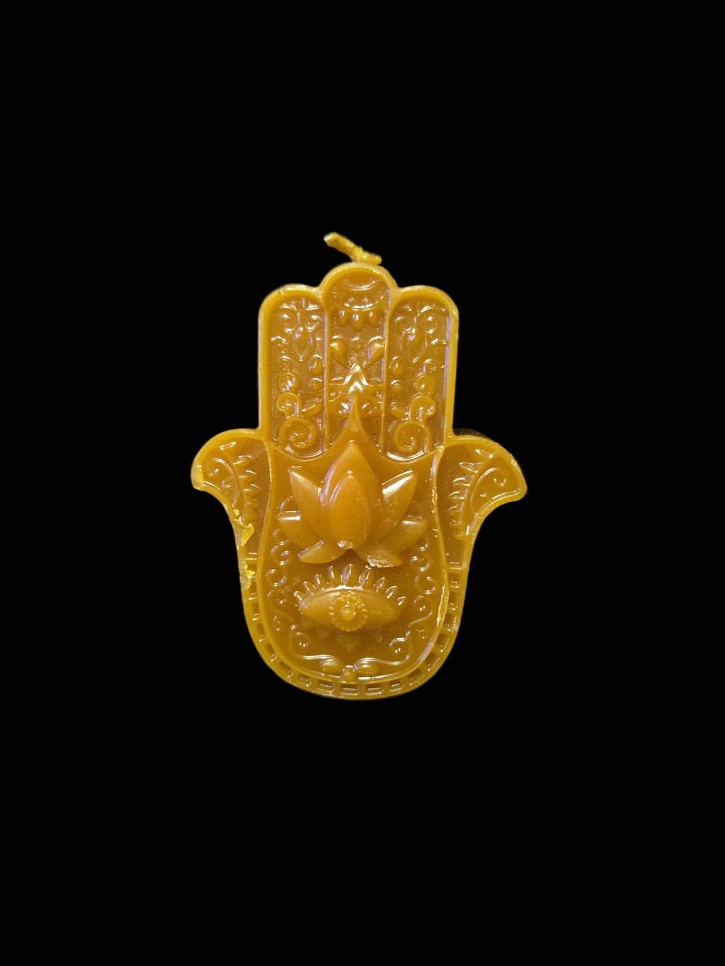 Mano de Fátima hecha con cera natural de abejas miel